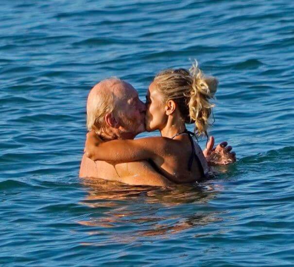 Rose Boorman’s father, Charles Dance with his girlfriend, Alessandra Masi.